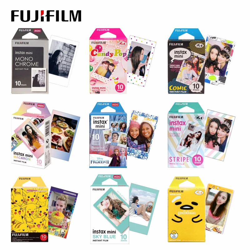 ЖК-дисплея с подсветкой FUJIFILM FUJI INSTAX MINI 9 пленка глянцевая фотобумага в 1 пакет для SP1 SP2 70 7cs 8 25 90 50 Lomo