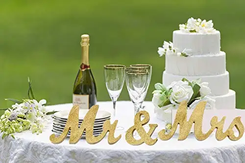 Табличка с именем на свадьбу табличка заказ личными знаками Mr &amp Mrs | Дом и сад