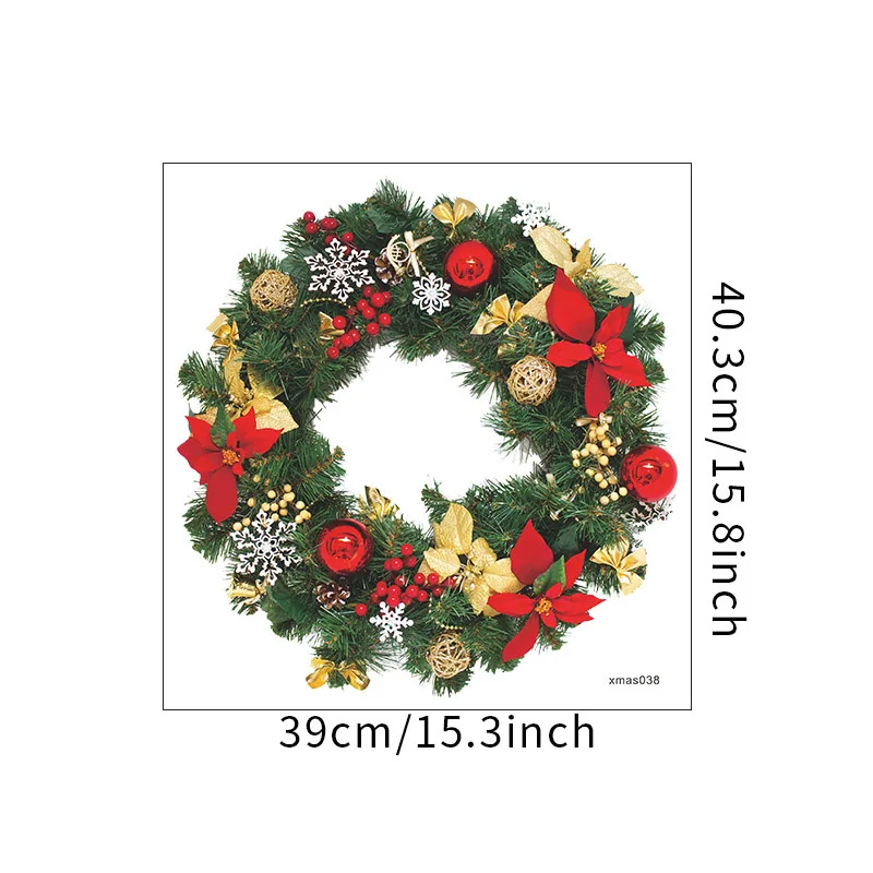 

Рождественский венок Санта-Клауса наклейка WEIGAO