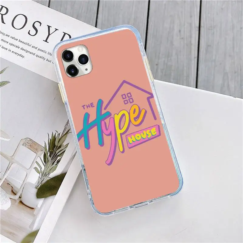 

Hype House art design logo Phone Case for iPhone 11 12 pro XS MAX 8 7 6 6S Plus X 5S SE 2020 XR mini luxury design coque