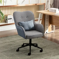 nordic style study bedroom living room sedentary backrest lifting rotating office chair simple two color home computer chair