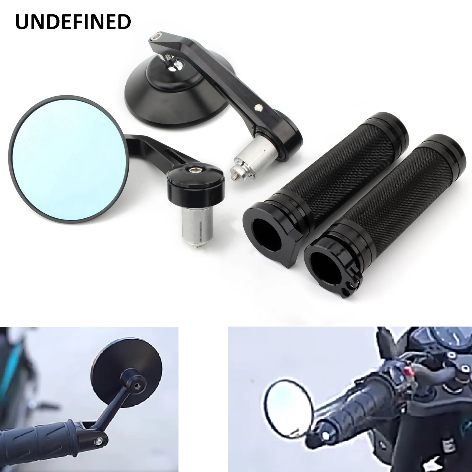 

7/8" 22mm Bar End Rearview Mirrors Aluminum Motorcycle Hand Handlebar Grips Side Mirror For Harley XG750 XG500 Street 500 700