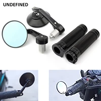 78 22mm bar end rearview mirrors aluminum motorcycle hand handlebar grips side mirror for harley xg750 xg500 street 500 700