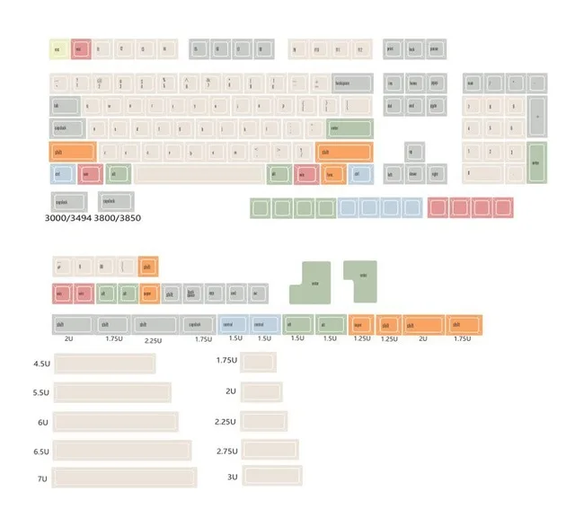 Big set PBT SA Keycaps XDAS высоко сублимационный холст большой полный набор ключей 108 - Цвет: Big set