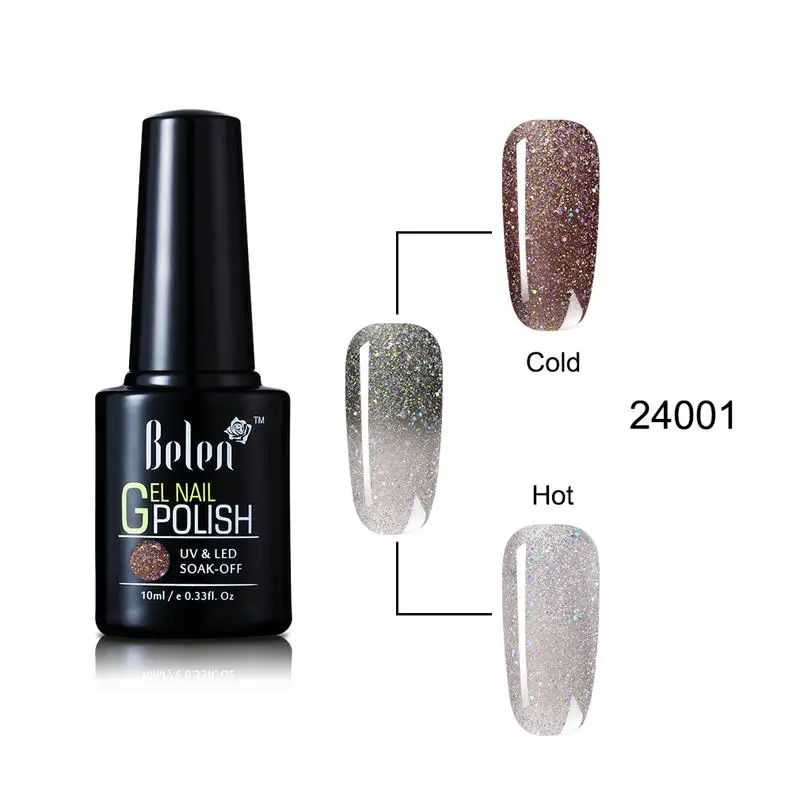 Belen изменяющий цвет лазерный Гель-лак УФ светодиодный лак для ногтей маникюра