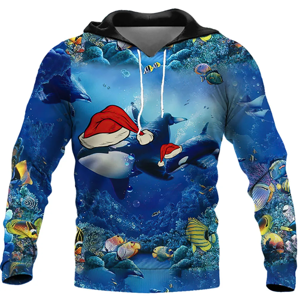 Новинка 2021 Рождественская версия толстовка с 3D принтом для мужчин и женщин