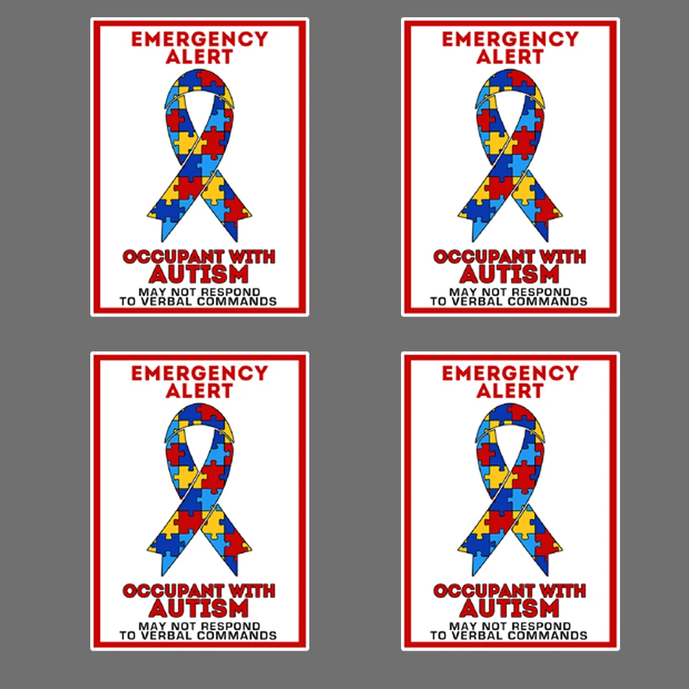 

Occupant Child Adult with Autism Emergency Car Truck Window Decal Vinyl Sticker JDM Window Motorcycle Helmet Decal