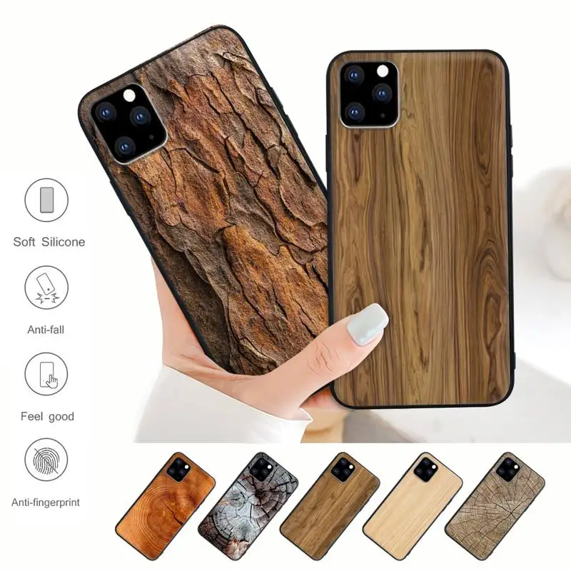 

Pattern Wood Textures Phone Case For IPhone 13 Mini 12 11 Pro Max Xs X Xr 7 8 Plus Se 2020 Silicone Cover