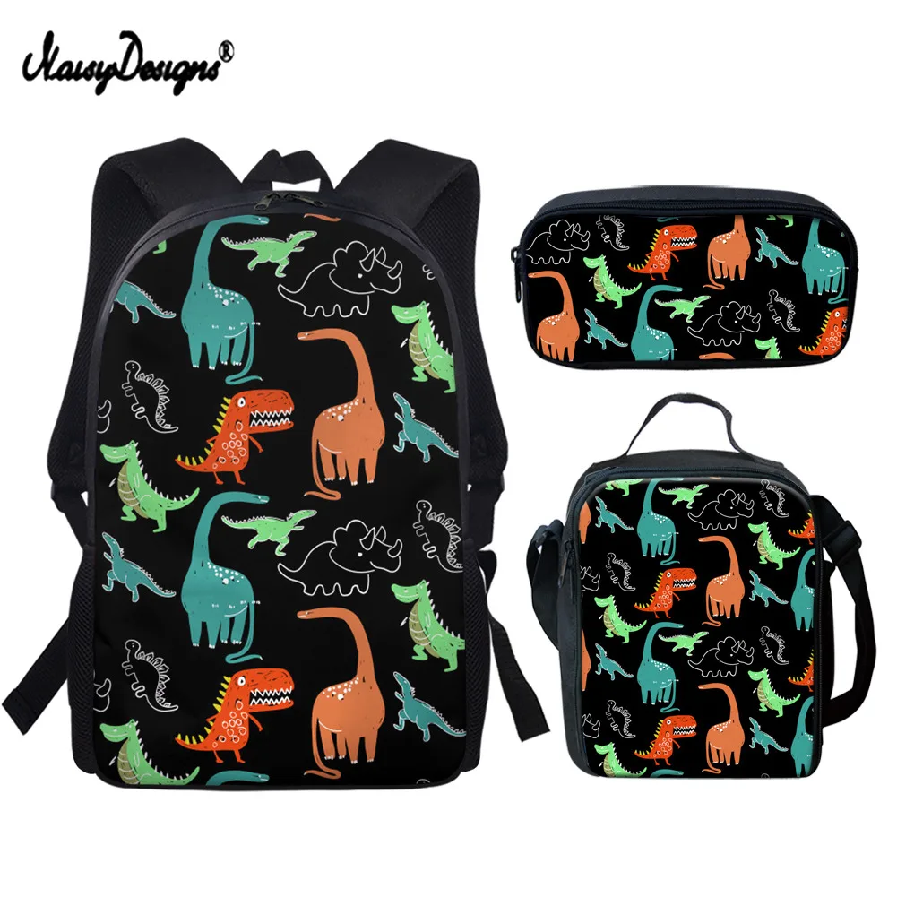 Забавный школьный рюкзак с принтом динозавра для мальчиков и девочек, 2021 г.