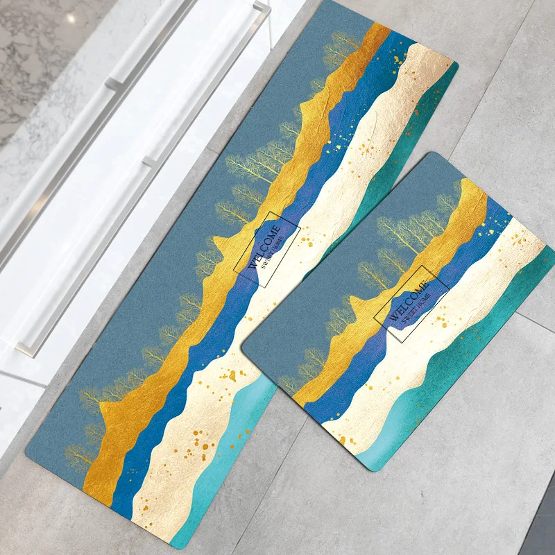 Кожаный кухонный коврик из ПВХ в скандинавском стиле маслостойкий