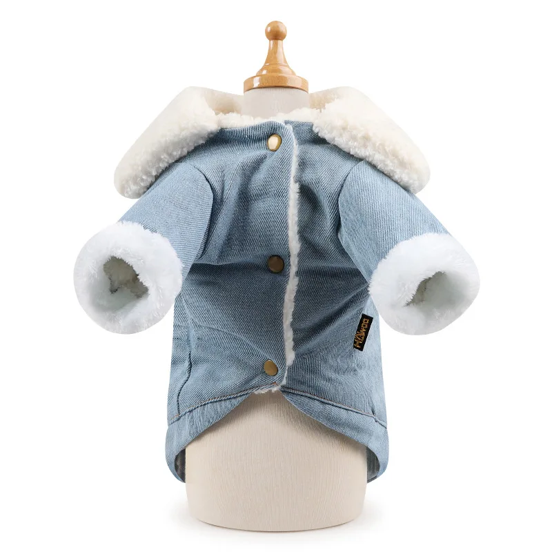 Одежда с принтом в виде собак простой щенок собака пальто джинсовая куртка