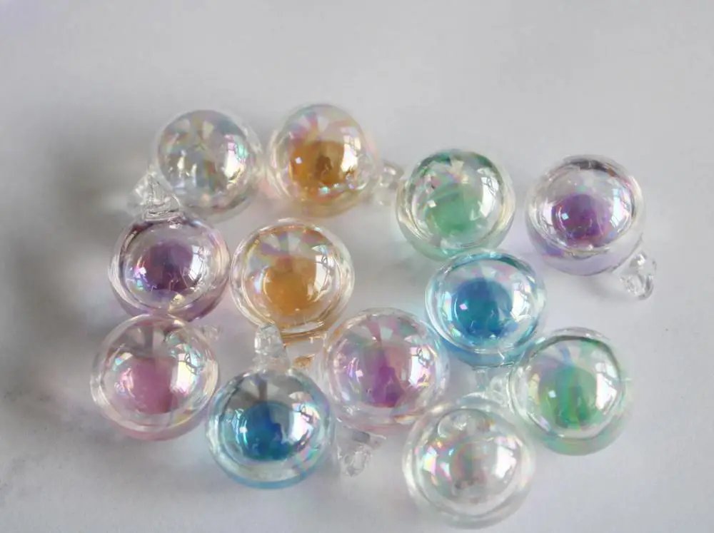 10 шт./лот новая мода 20 мм круглые стеклянные шарики бутылка для мыла Цветные