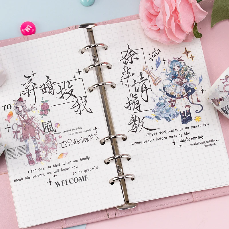 Клейкая лента для леди кошки специальный масляный позолота милая кошка девочка