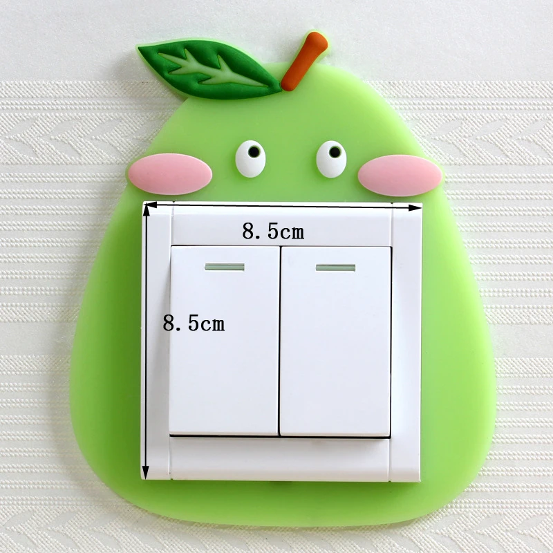 

1Pcs Silicone Luminous Switch Light Multi Purpose Washable Cute Cartoon 3D Wall Stickers for Household Children Room Decoration