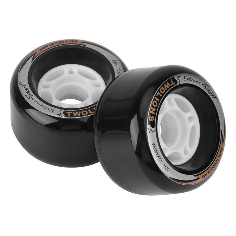 2 шт. TwoLions 72X44mm свободные линейные ролики колеса 82A высокий отскок Дрифт скейтборд