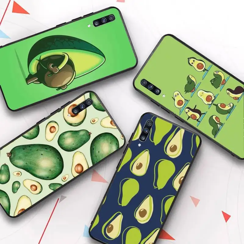 

Cute Cartoon Fruit Avocado Phone Case for Samsung Galaxy A 51 30s a71 Soft Silicone Cover for A21s A70 10 A30 Capa