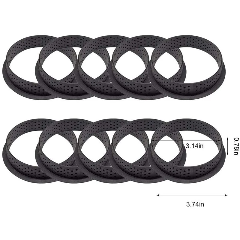 10 шт. форма для торта кольцо тушения муссов Круглый десерт инструмент украшения