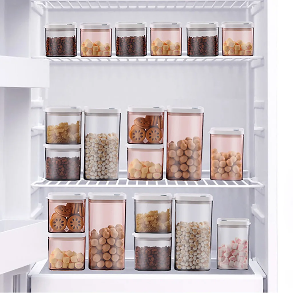 Герметичная влагостойкая прозрачная Поворотная емкость для хранения кухонный