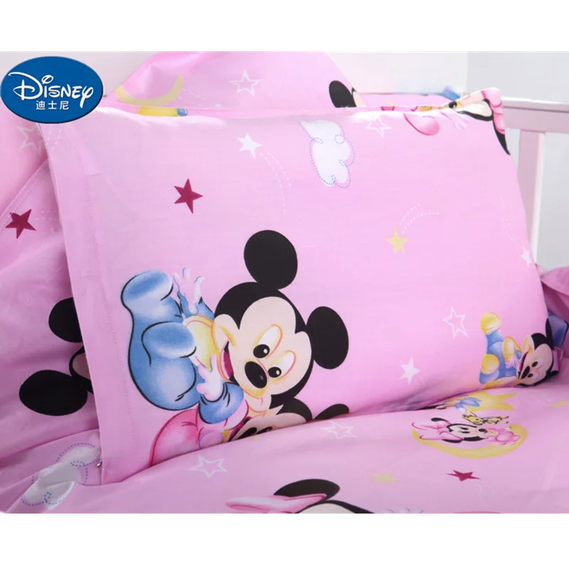 Disney Mickey Minnie Хлопковый чехол для подушки Красный милый детский маленьких девочек