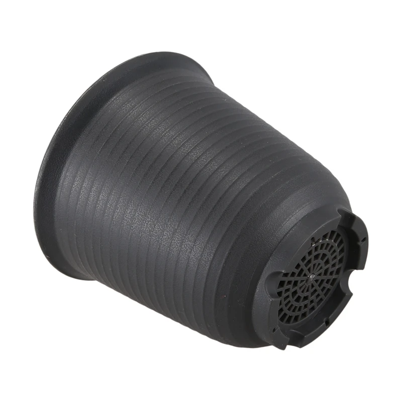 

16 Pcs Outdoor Plastic Pots for Plants Flower Planters with Drainage Hole and Tray, 10 Pcs Gray-Black & 6 Pcs Grey