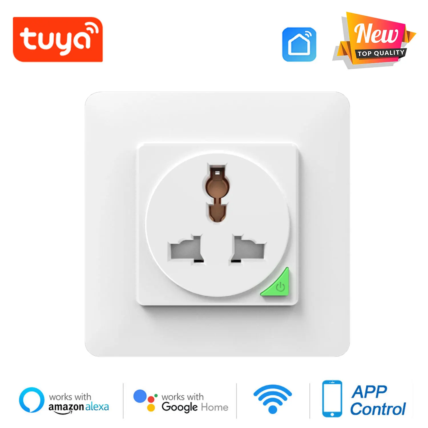 

Настенная розетка с поддержкой Wi-Fi и таймером