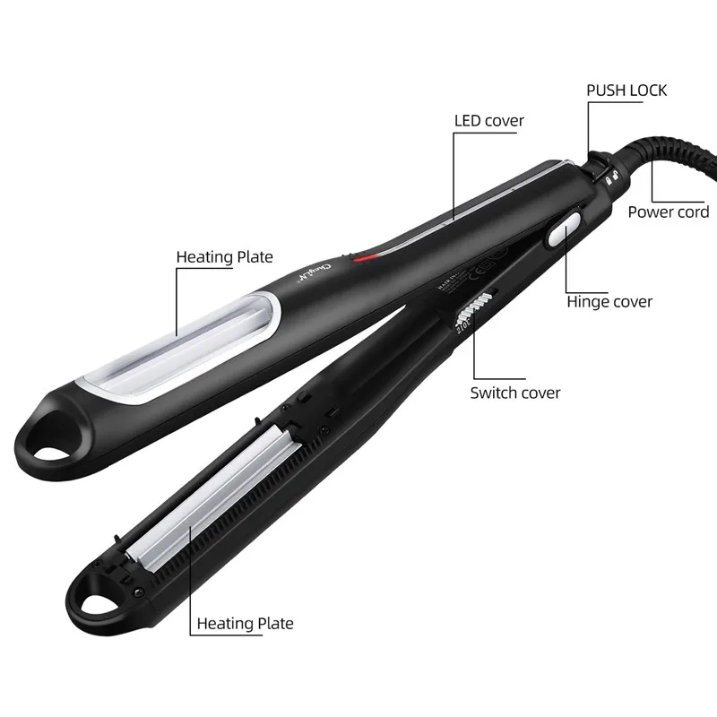 

Automatic Corrugated Iron Hair Straightener Corn Wave Hair Crimper Flat Iron Led Display Waver Corn Splint Curler Curly Iron