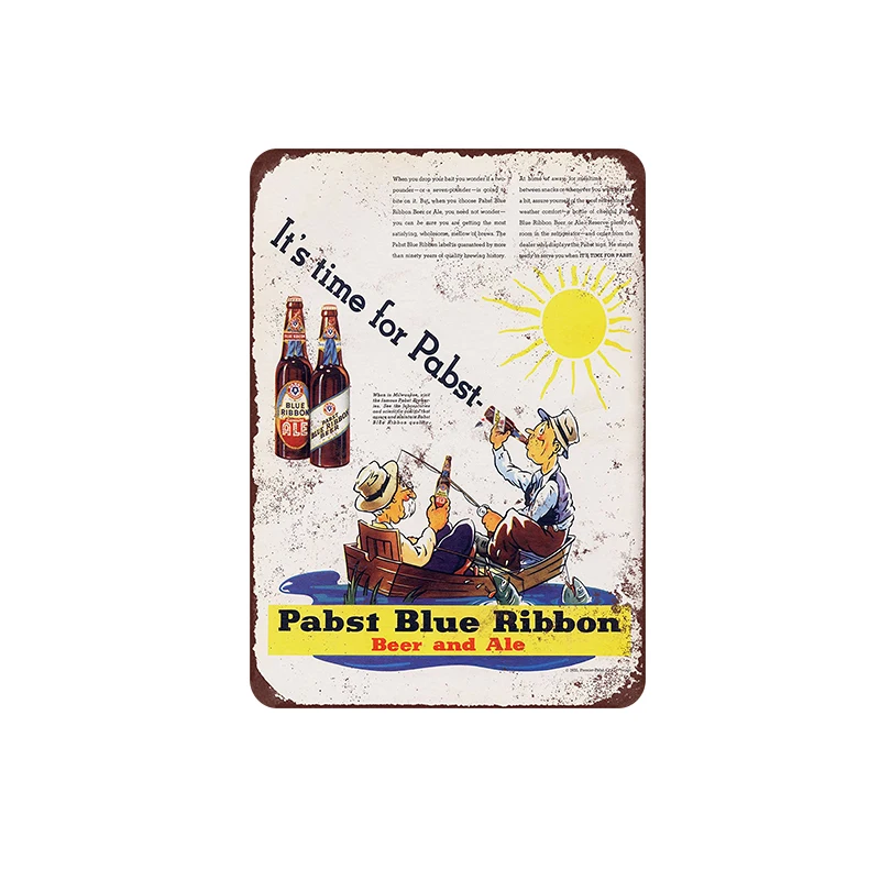 Жестяная подвесная тарелка серии холодного пива картины виниловые таблички с