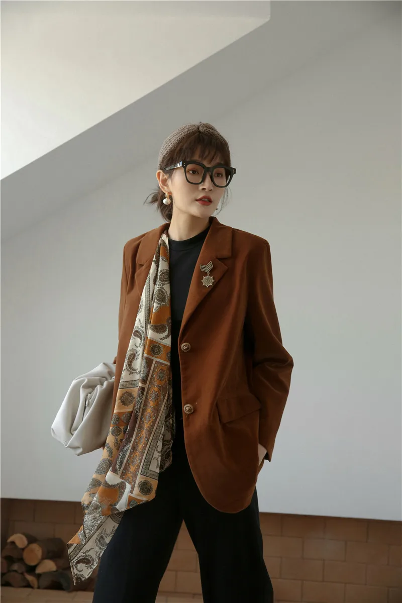 [LANMREM] Осень 2020 новые продукты мода ретро короткий параграф Свободный