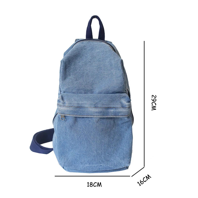 

New Vintage Denim Chest Bag Girls Unisex Crossbody Bags for Women 2021 Cowboy Zippe Messenger Bag Fashion Casual Chest Pack