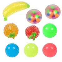 9pcs stress balls toys squeezing sticky decompression ball toys educational toys target for kids children