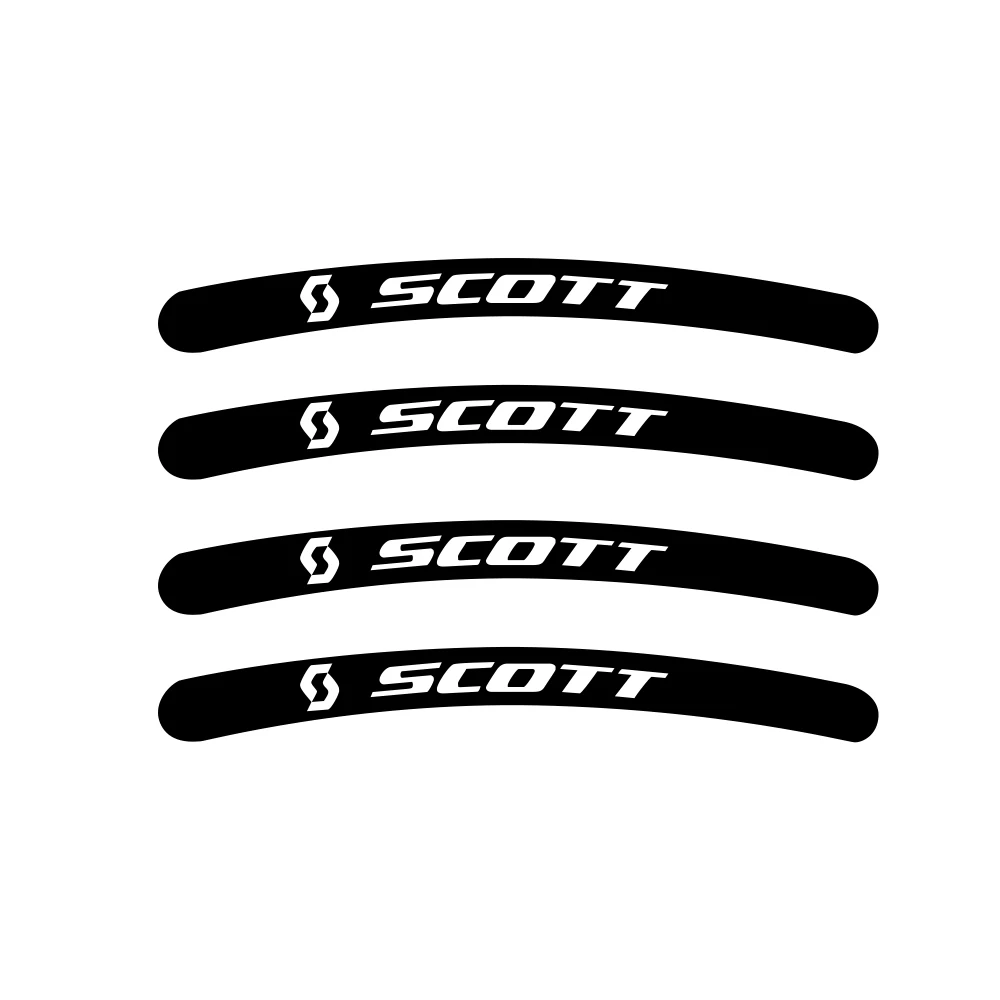 4pcs for Scott stickers bike MTB BDC BIKE Tuning Rim Wheel Decal Sticker Logo Emblem | Car Stickers
