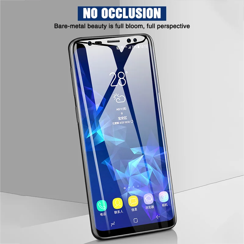 10 шт полное изогнутое Защитное стекло для samsung Galaxy S8 S9 S6 S7 edge Plus защитная пленка из закаленного стекла для Note 8 9