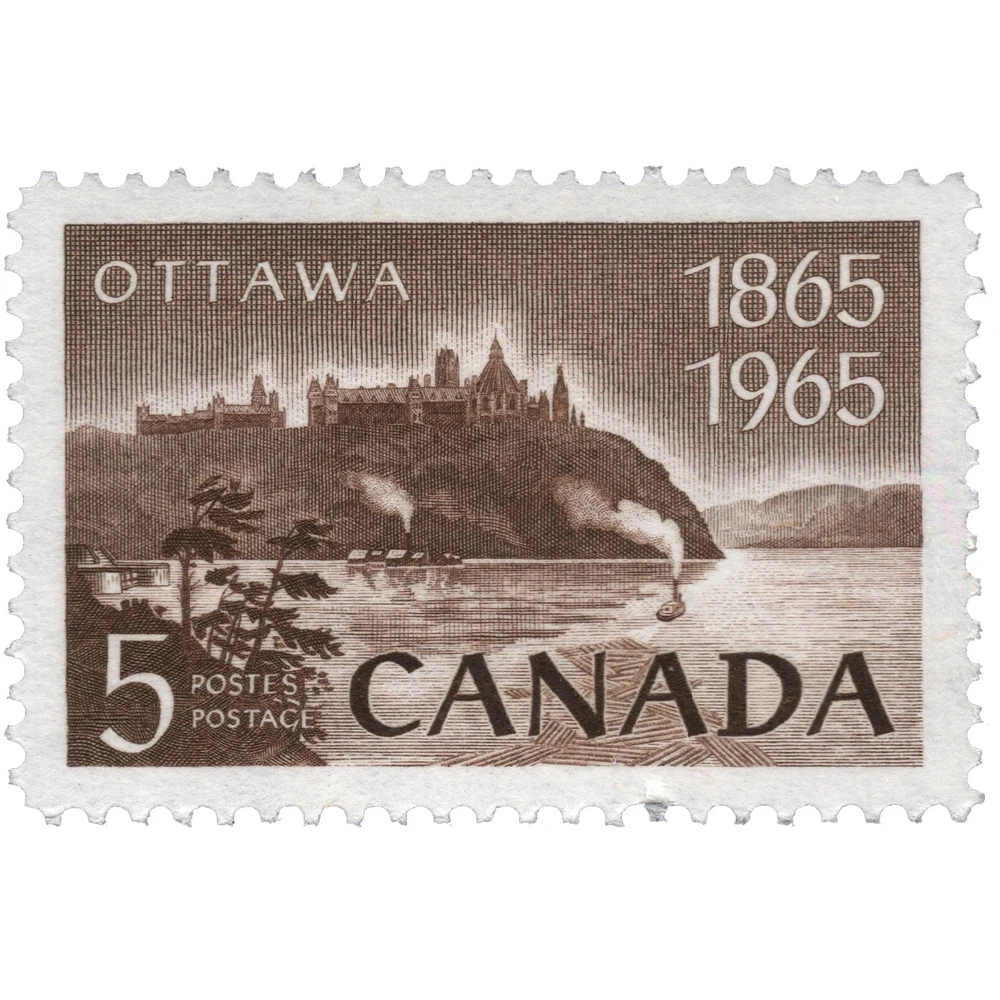 Марка Канады Ottawa 1865-1965. Негашеная 10шт | Дом и сад