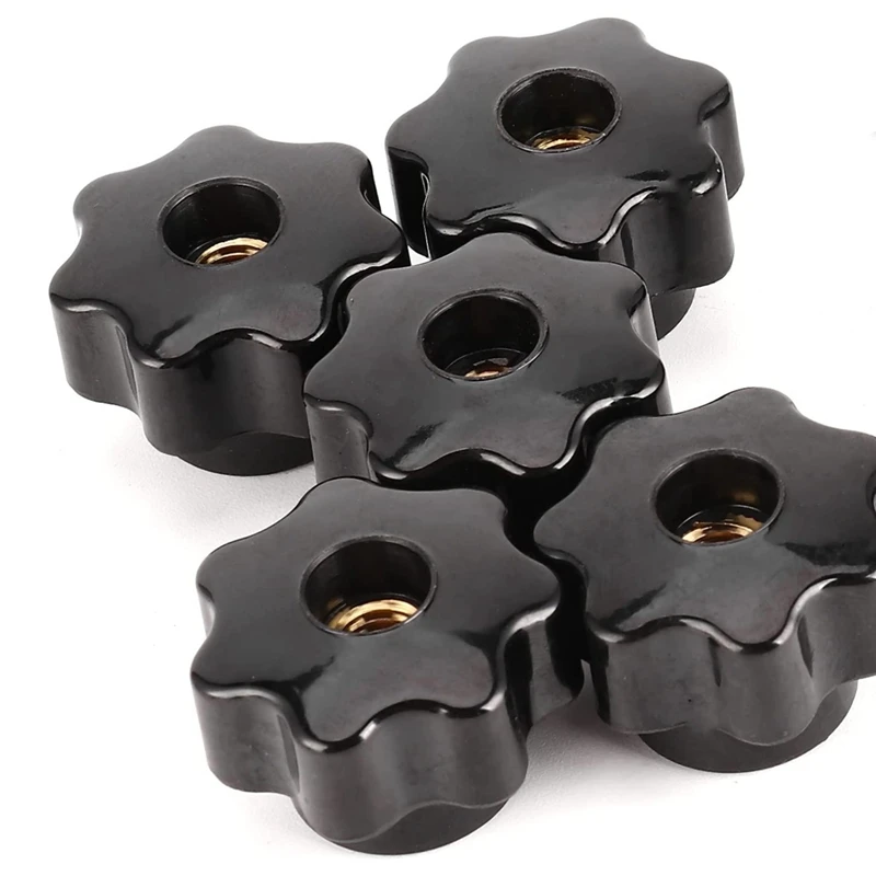 10 шт. гайки Ручка Рукоятка станок 7 звезд ручки 8 мм внутренняя резьба медный