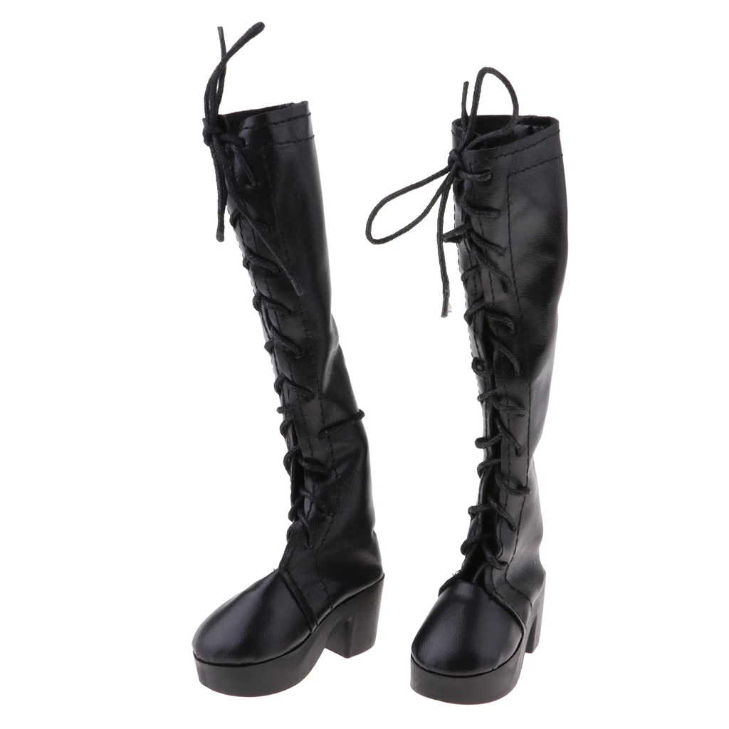 Кукольная обувь черные ботинки на шнуровке для 1/3 BJD AOD как SD куклы аксессуары