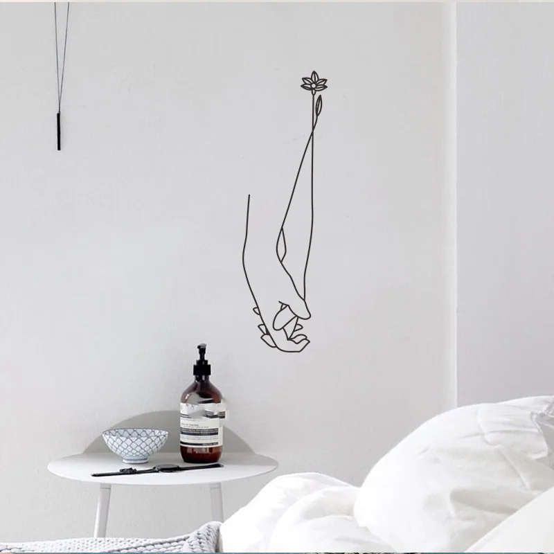 Две руки бумажные настенные наклейки Ins домашний декор | Дом и сад