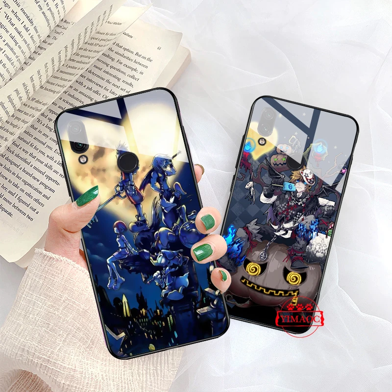 YIMAOC Kingdom Hearts DIY роскошный стеклянный чехол для Xiaomi Redmi 4x 6A note 5 6 7 Pro mi 8 9 Lite A1 A2 F1 |