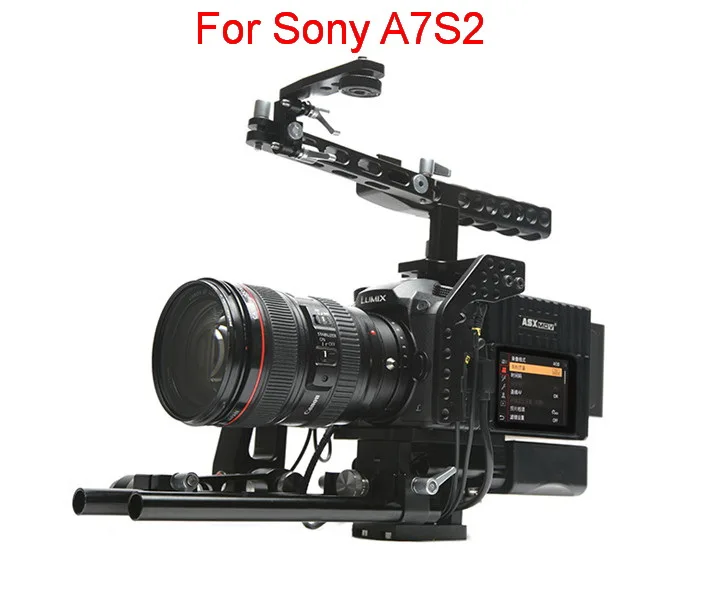for Sony A7S2 ASXMOV-Scorpion плечевой держатель видео стабилизатор Матовая коробка DSLR камера установка для sony A7R2/A7S2/A72 для Panasonic GH5/GH4 - Цвет: for Sony A7S2