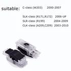 Приветственное освещение, лазерный проектор, люстра, светодиодный ная дверь автомобиля для Benz W203 C Class 2001-2007 C Class SLK CLK, аксессуары coche, 2 шт.