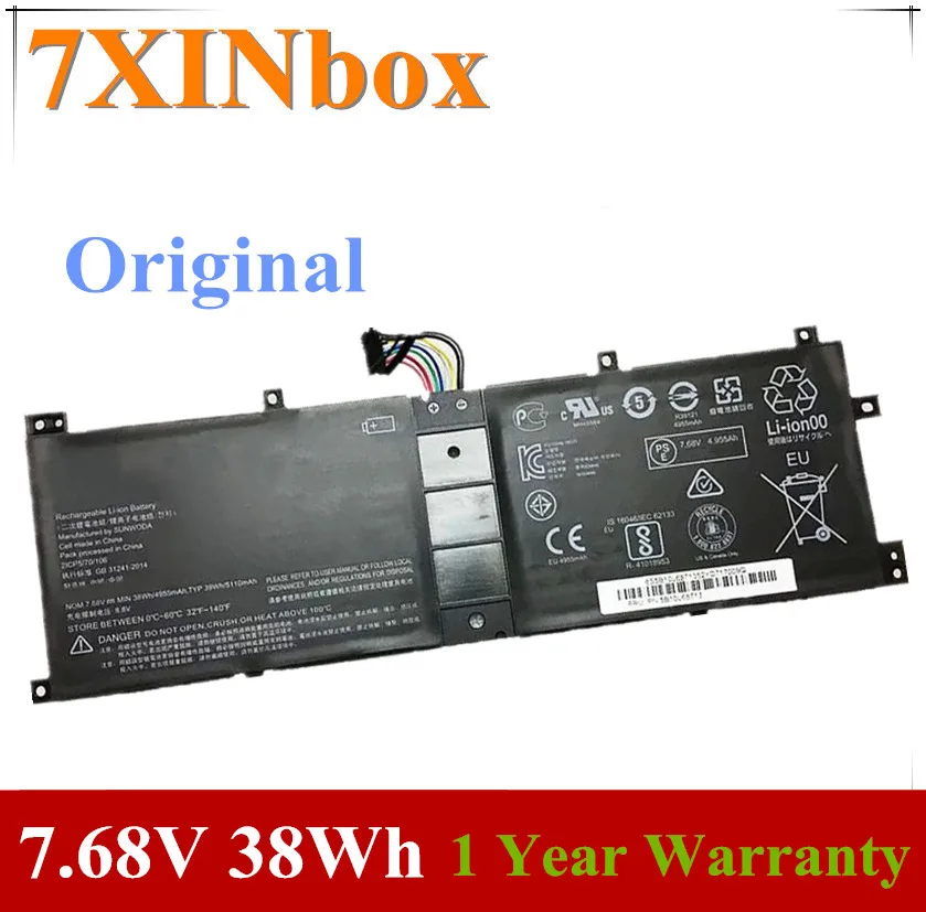 Аккумулятор для ноутбука Lenovo Miix 7 68 520 510 12IKB LH5B10L67278 5B10L68713 5B10L67278 дюймов XINbox в 38 Вт ·