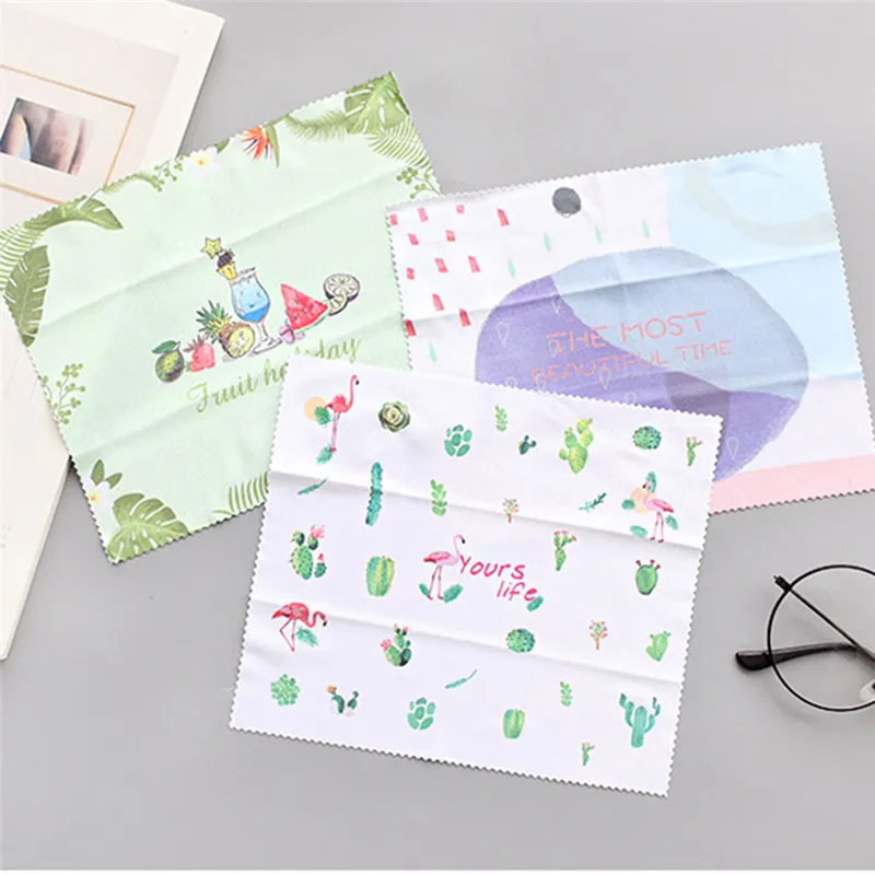 5 шт./лот новинка модная ткань из микрофибры для чистки очков линз телефона