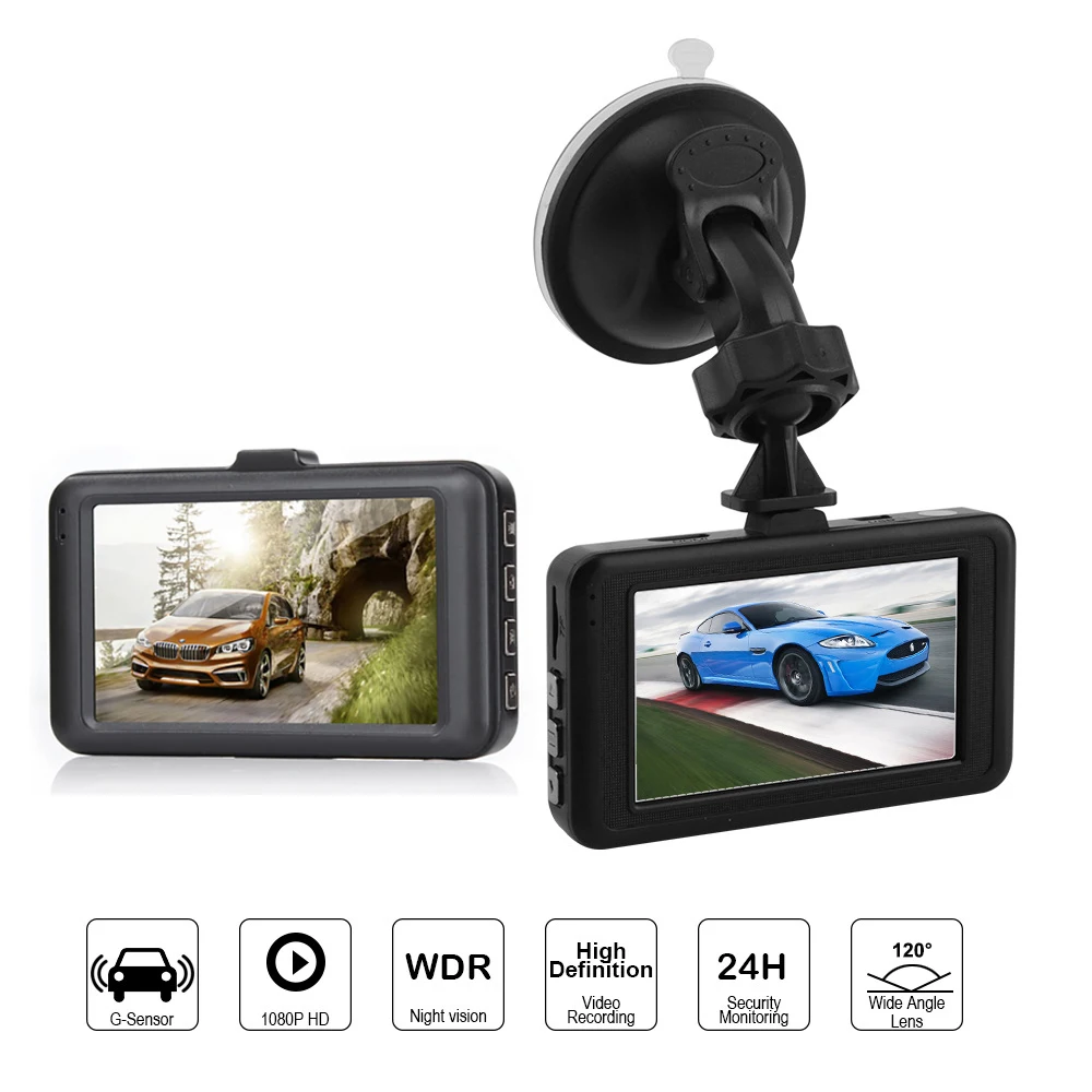 

Car DVR 3.0 Full HD 1080P DashCam Vehicle Camera Video Recorder Auto Registrar Car Parking Monitor Motion Detector Car Camcorder