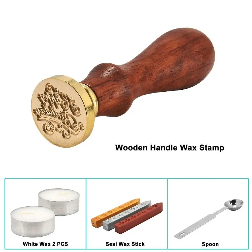 Набор штампов для воска классический винтажный набор печати ретро печать