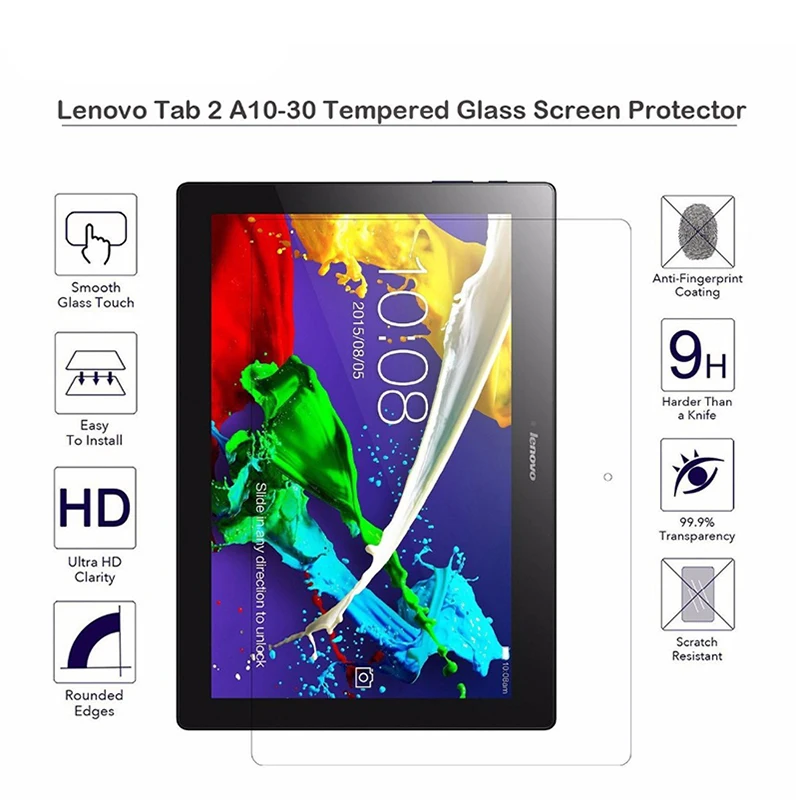 Закаленное стекло для планшета Lenovo tab2 10 1 a10 70 защитное 9H A10 70L дюйма lenovo tab 2 X30F