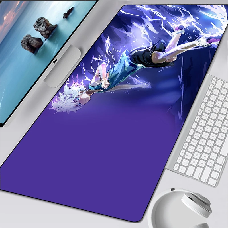 

Anime Hunter X Hunter Mouse Pad Large Computer Mat Carpet Gaming Mousepad Popular mouse pad Keyboard Games Pc Game Desk mat gift