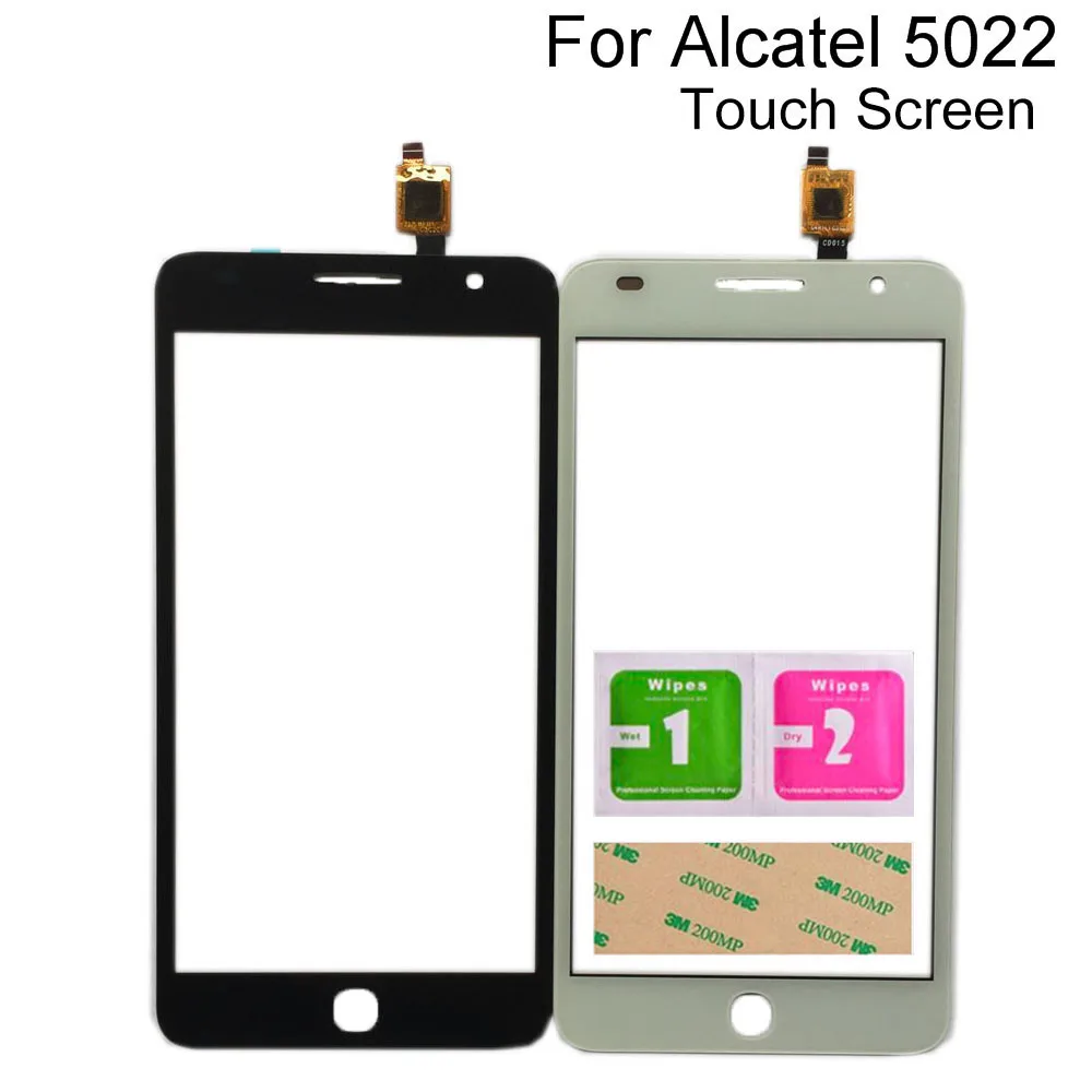 

Touch Screen Sensor For Alcatel One Touch Pop Star 3G OT5022 5022 5022X 5022D Digitizer Panel Sensor Touch Tools 3M Glue Wipes