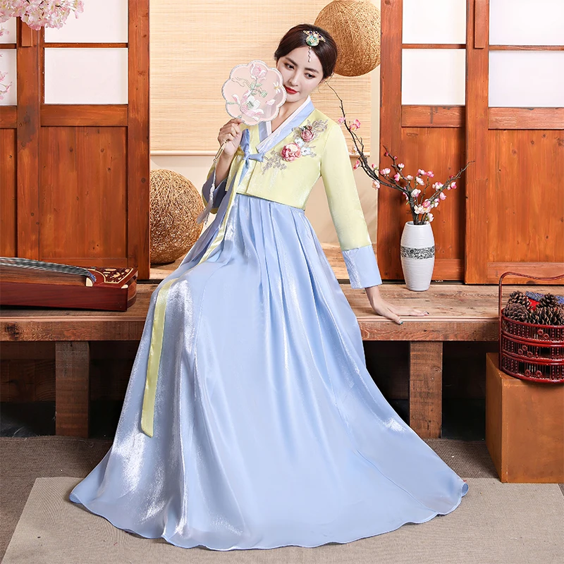 Улучшенный женский костюм Hanbok в Корейском стиле для национального танца
