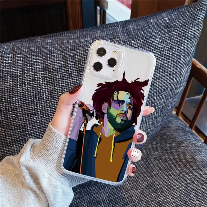 

Y61 Rapper J. Cole Phone Case For iphone 12 11 8 7 6s 6 5 5s 5c se plus mini x xs xr pro max Transparent soft