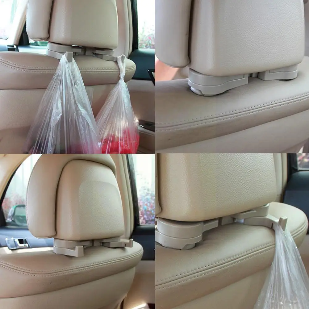 

Универсальные скрытые крючки для задней панели автомобиля, Многофункциональная вешалка для сумок, крючки для крепления на подголовник, авт...