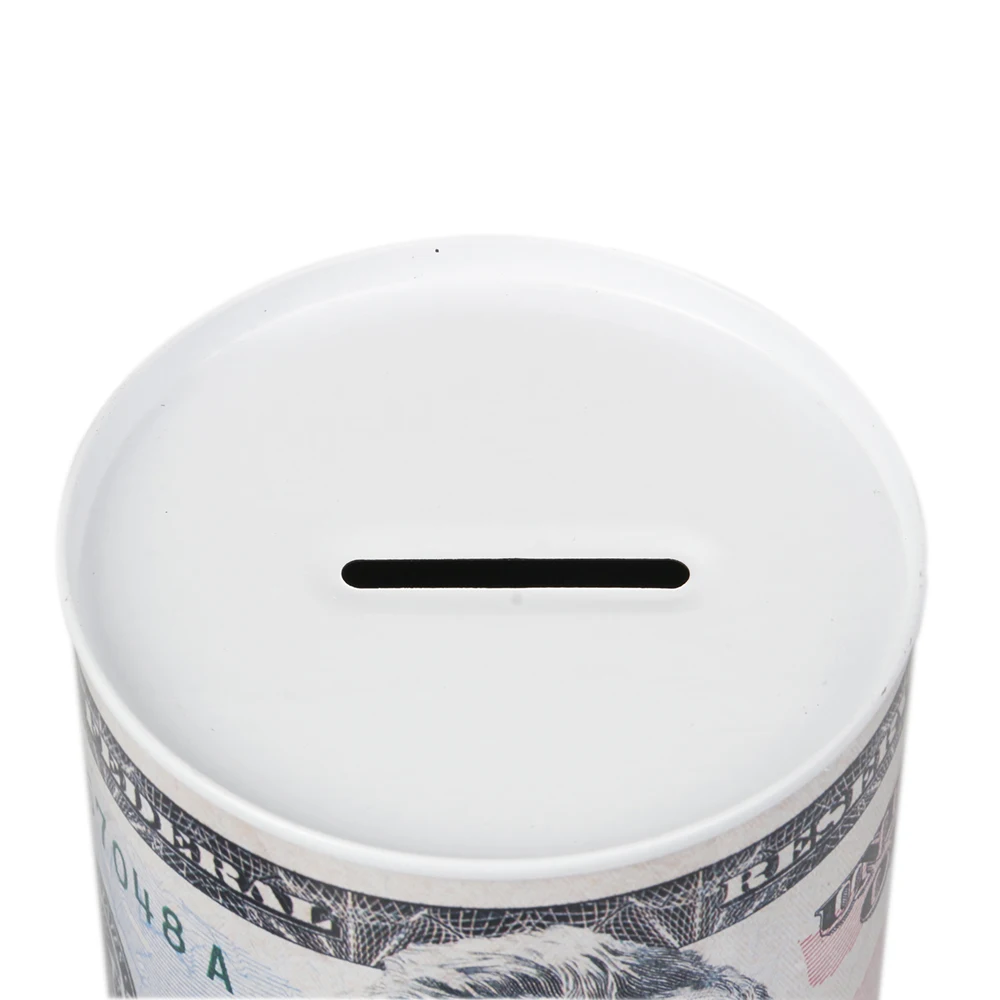 Креативный евро доллар в форме копилки металлический цилиндр Копилка Монеты